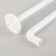 Bathroom cornice is M-shaped, 80 × 80 cm, white color