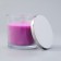 Aromatic giant candle in a glass "Black Cherry", soy wax, 10x10 cm
