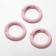 Carabin "Ring" d = 2.5 cm (set3 pcs.), The color is light pink