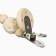 Holder for the nipple - dummy "heart", wooden, beige color