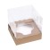 Packaging for confectionery with a lodge, craft, 15 x 15 x 14 cm