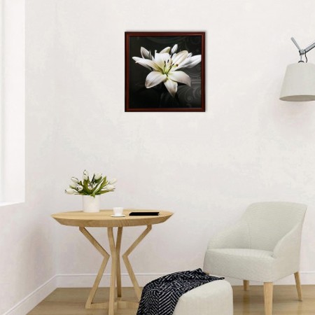 Picture "White Lilia" 75*75 cm-4