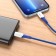 Hoco X70, Lightning cable - Type -C, PD 20 W, 2.4 A, 1 m, nylon braid, blue