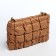 Lightning bag, long chain, brown color