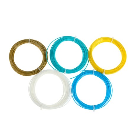 Plastic SL PLA-5, for 3D handles, 5 colors of 10 meters-2