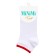 Women's socks Mini Fresh with a double elastic band, size 35-38, Bianco color