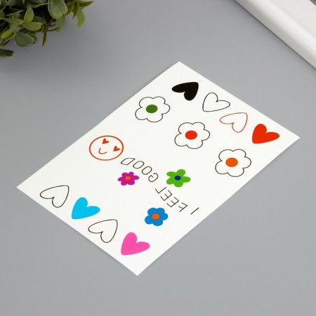 Tattoo on the body color "I feel good" 10.5x15.2 cm-1