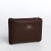 Women's wallet on a magnet, brown color