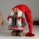 Interior doll "Grandma in a long red cap and gray dress" 25 cm