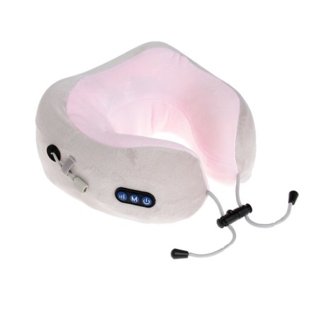 Massage pillow Luazon LEM-06, 3.7 W, 2 types of massage, IK heating, battery, pink