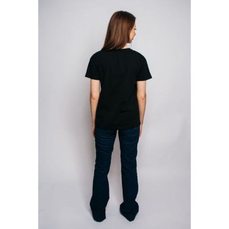 Women's T -shirt Let’s GO, size 52, black color-1