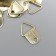 Suspension metal for photo frames/Pictures Gold 2x1.3 cm
