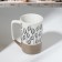 Ceramic "Flowers" mug, 500 ml, white color