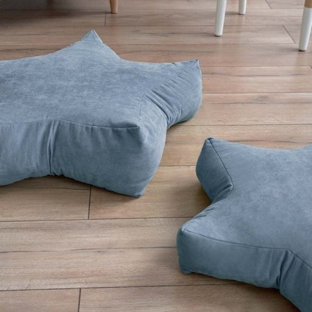 Decorative pillow "Stars", size 55x55x12 cm, blue color-2