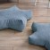 Decorative pillow "Stars", size 55x55x12 cm, blue color