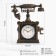 The alarm clock "Retro telephone", discrete move, aa, 16 x 5 x 19 cm, brown