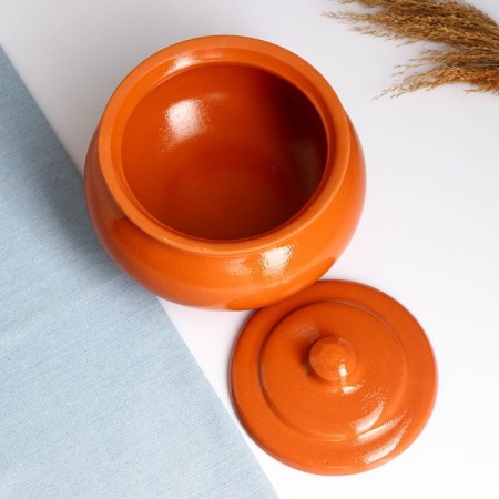 Vyatskaya Suditsa with a wooden stand, 2.5l, terracotta-3