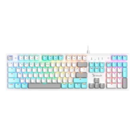 Keyboard A4Tech Bloody S510N Mechanical White USB for Gamer Led (S510N (ICY White))