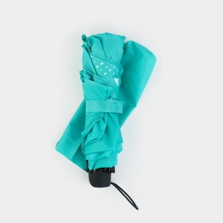 Women's Mechanical “Flowers” ​​umbrella, 8 spokes, d = 95, turquoise color-5