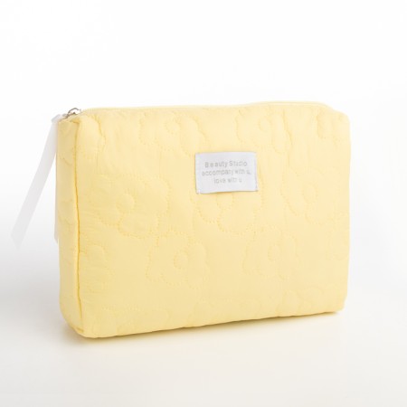 Lightning cosmetic bag, yellow color