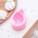 Mold "shell", silicone, 8.5 × 6 × 4.1 cm, pink color