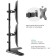 Broat for monitors Onkron D208FS Black 13 "-32" Max. 16kg Table turn and slope 1029509