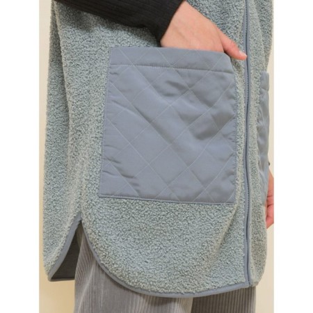 Women's vest, size 44-46, gray color-3
