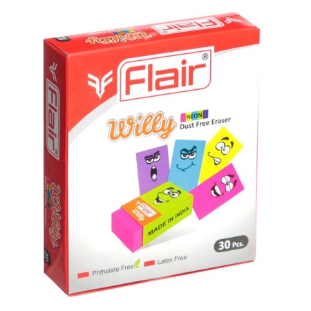 E Lastik Design Flair Willy 34x20x10mm, White FA 7034 White-4