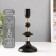 Summary metal per 1 candle d = 2 cm "Irada" with gold 9x9x19.5 cm
