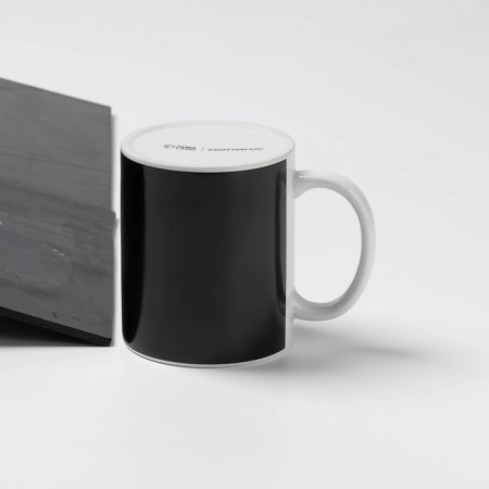 Mug - chameleon ceramic shares “eating”, 350 ml, white color-4
