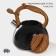 A kettle with a stainless steel whistle Magistro Stone, 2.7 L, Soft-Touch handle, induction, black color