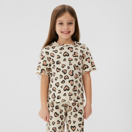 Pajama nursery (T-shirt and trousers) KAFTAN LEO LOVE size 34 (122-128cm)-1