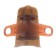Outdoor angle (external) with fasteners for a skirting board of 55mm "decoration", 211 oak rustic