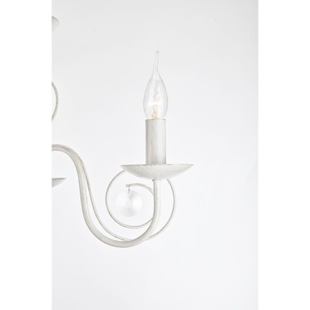 Tomas 3x60W E14 chandelier is white, gold-1