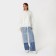 A raincoat adult cloak “Nature has no bad weather”, buttons, white color, size 42-48
