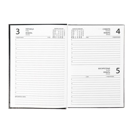 Dated diary of 2025, A5, 168 sheets, boumville, black-6