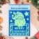 Stickers on the windows "New Year" Christmas tree and sled, 28 x 19 cm
