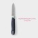 Knife for vegetables kitchen shade "Strayp", gear blade 7.5 cm, blue color blue