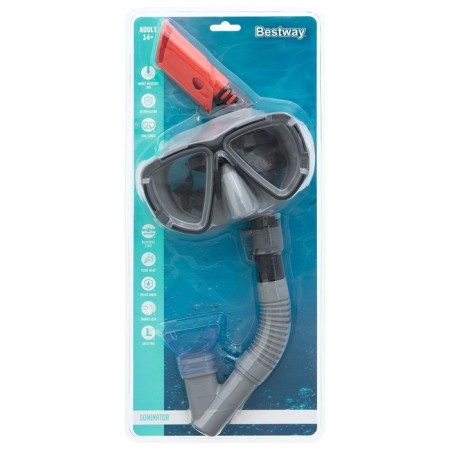 Blackstripe swimming set, mask, pipe, from 14 years old, color mix, 24029 Bestway-6