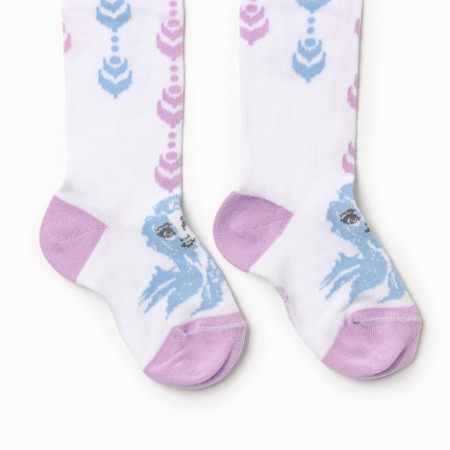 Pantyhose children's "Elsa", cold heart, height 92-98 cm, white color-2