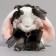 Soft toy "Bunny" with a black bow, 20 cm