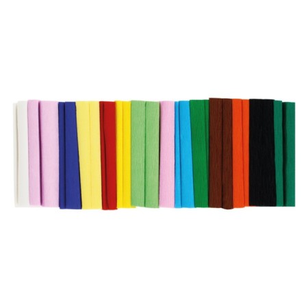 A set of fastened paper 14 colors of multi-bullets, 10 x 250 cm, 32g/m2, in rolls, in a package-5