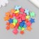 Decor for creativity plastic "Neon assorted" set 36 pcs MIX 1.7x1.7 cm