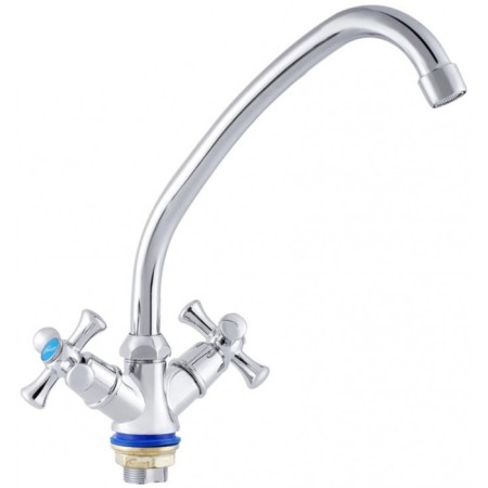 FAUZT FZS-223-07 kitchen mixer, two-wound, excess length 205 mm, chrome