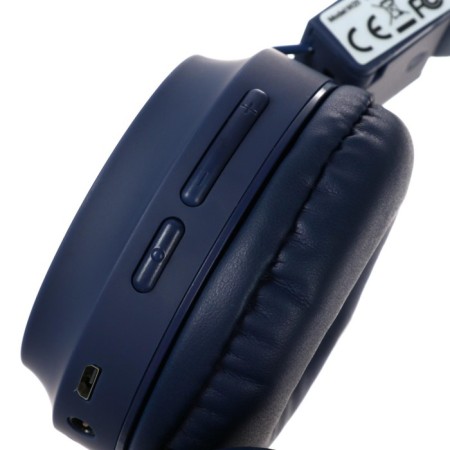 Hoco W25 headphones, wireless, overheads, BT5.0, 300 mAh, microphone, blue-4