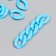 Decor for creativity plastic "Ring for the chain" Heavenly Set 25 pcs 2.3x1.65 cm