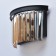 Bra Goslar, 2x60W E14, black color, champagne