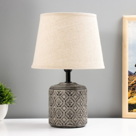 Lorea table lamp E14 40W gray 20x20x31 cm Risalux