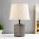 Lorea table lamp E14 40W gray 20x20x31 cm Risalux