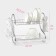 Drying dryer “Strak”, S-shaped, 40 × 23.5 × 34 cm, chromium color